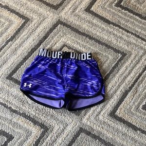 under armor purple workout shorts size small